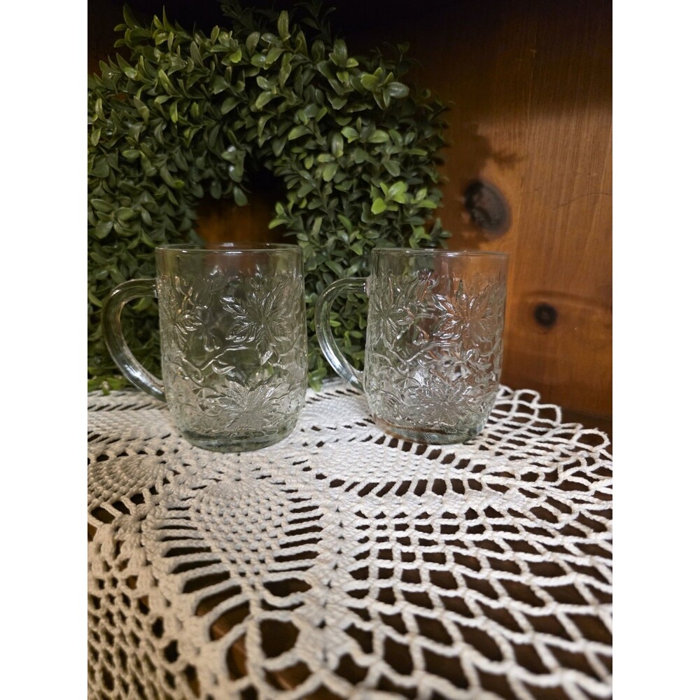 Princess House Fantasia crystal mugs - Set of 2